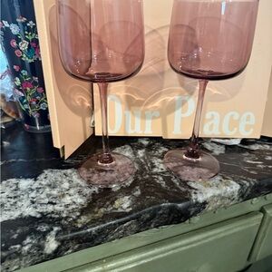 Our Place set of 2 wine glasses